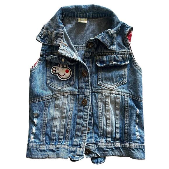 No Brand Other - Peppa Pig Kids Denim Character Vest Blue Size XXL/US 8